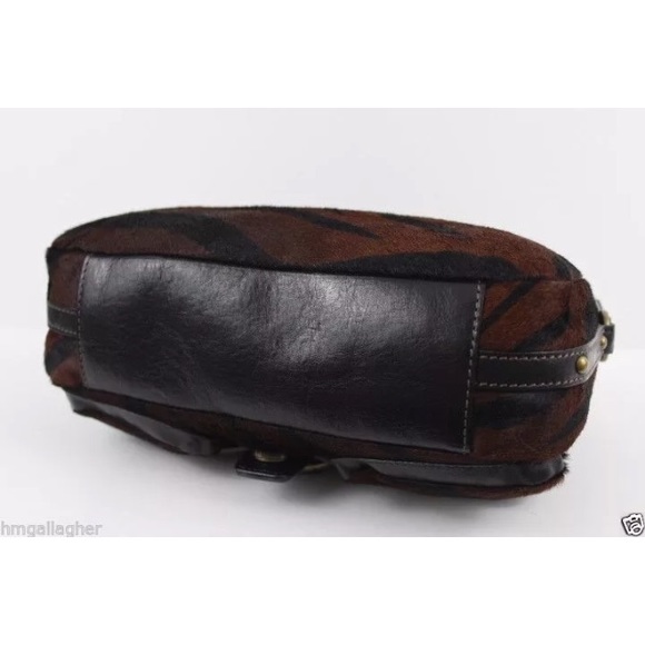 COACH Chelsea Zebra Stripe Haircalf Bag #8A62 - Picture 3 of 8